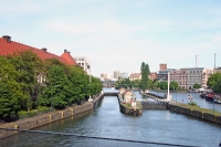 Schleusenanlage an der Spree